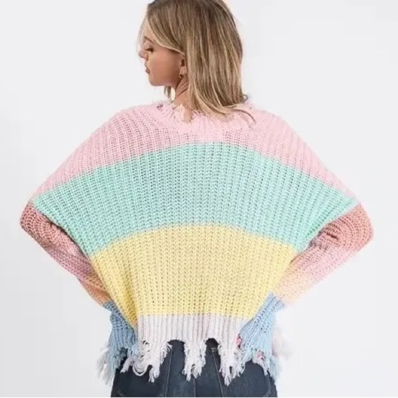 Destroyed Stripe Sweater - Picture 3 of 3